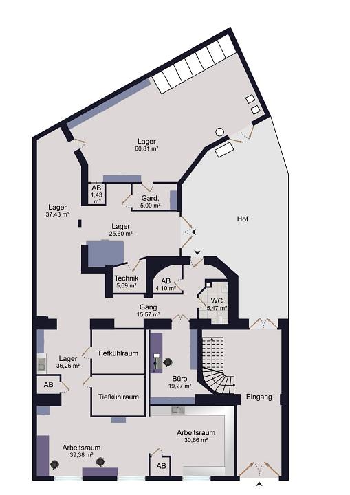 Gewerbliche Immobilie in Margareten, Austria 276m², Nr. 74469