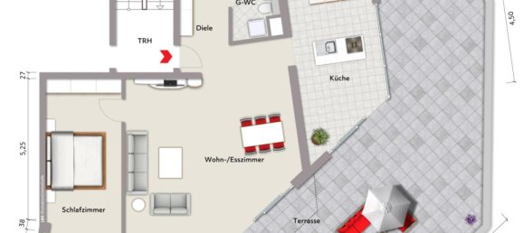 1 Schlafzimmer Wohnung in Baden-Baden, Germany, Nr. 94673 8