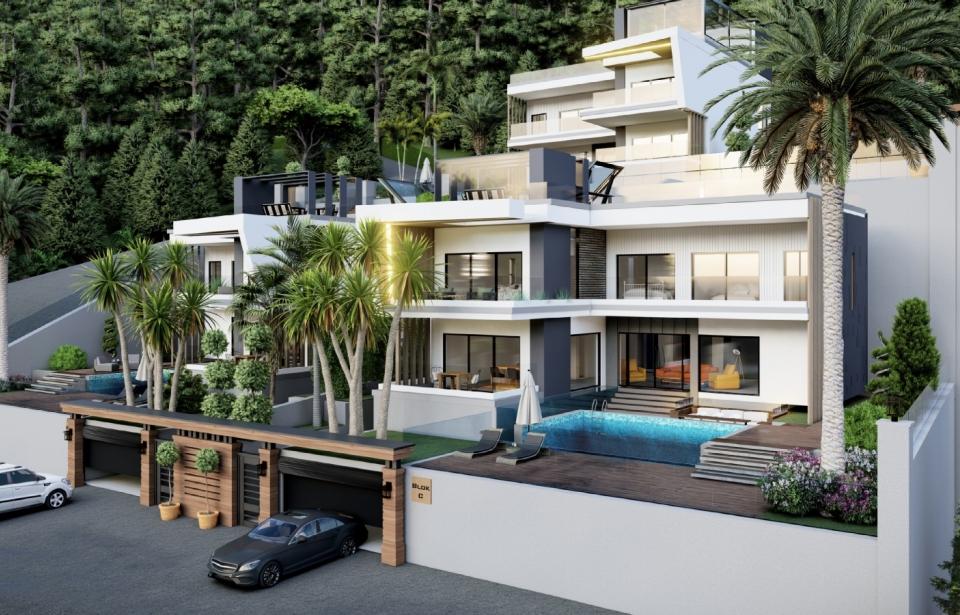 Villa 4+1 in Tepe, Turkey No. 13922