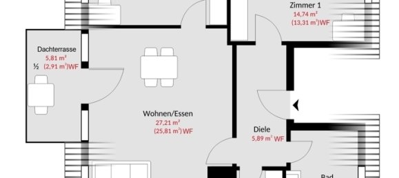 Квартира с 3 комнатами в Мюнхен, Германия № 367117 9