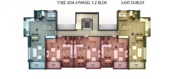 Appartement 1+1 à Alanya, Turkey No. 17684 3