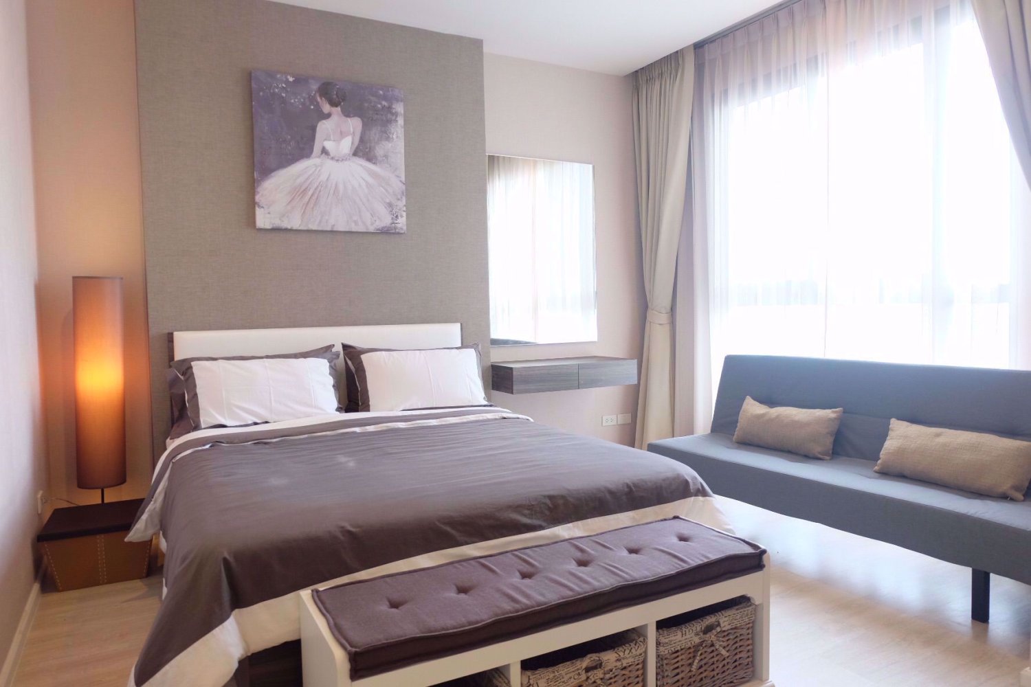 Кондоминиум  с 1 спальней в Дин Даенг, Таиланд № 10347