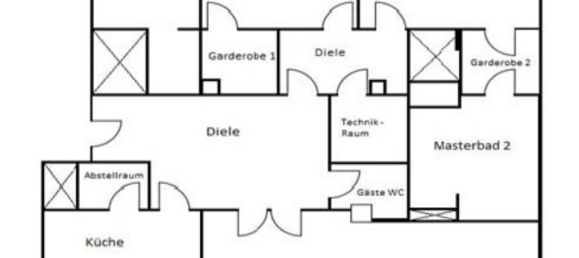Квартира с 2 спальнями в Тиргартен, Германия № 55391 32