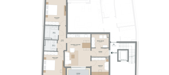 Квартира с 3 спальнями в Рейн-Эрфт, Германия № 150379 3