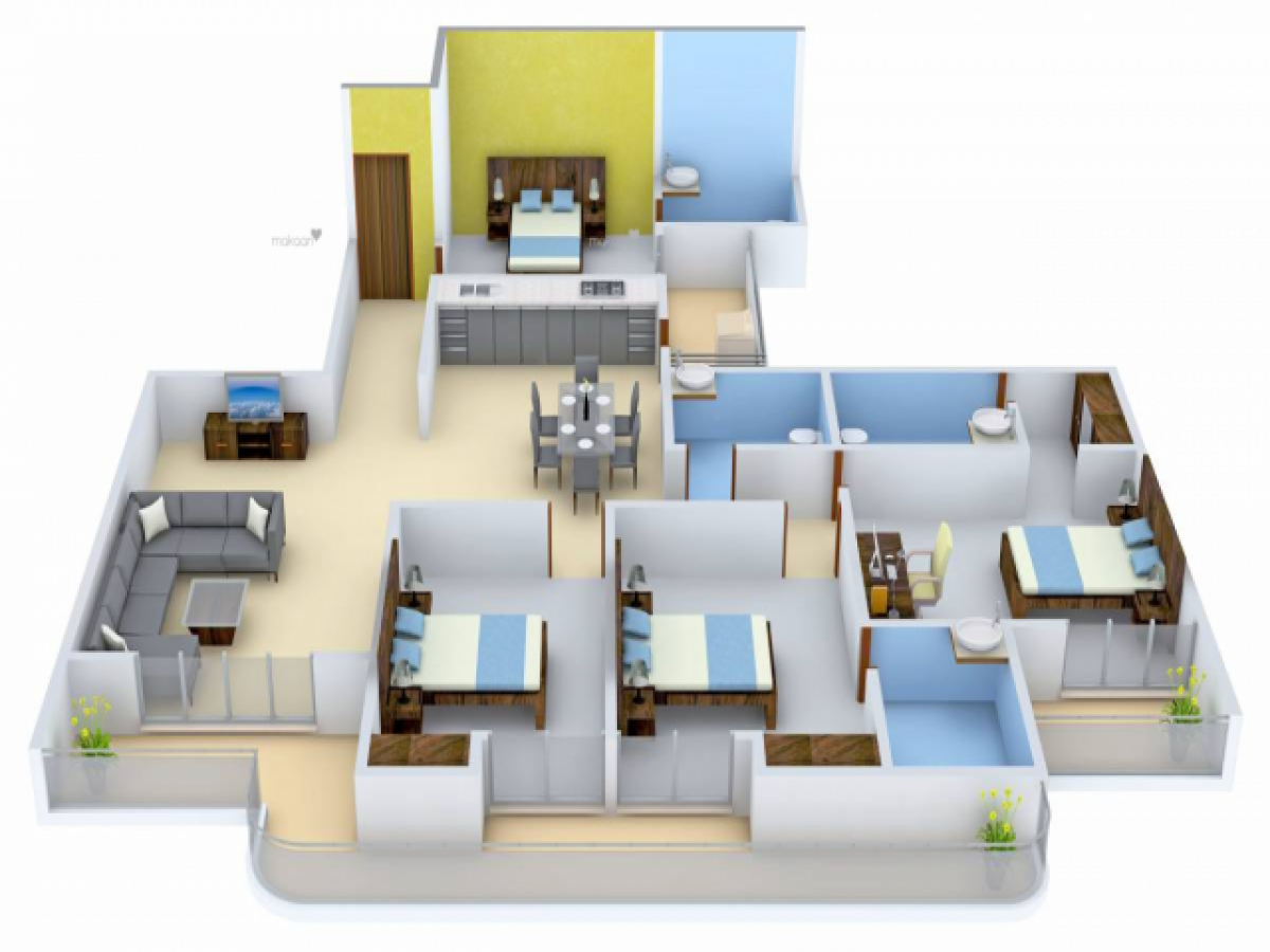 4 bedrooms House in Ghaziabad, India No. 60891