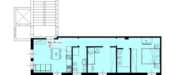 3 rooms Apartment in Lentate sul Seveso, Italy No. 3818 12