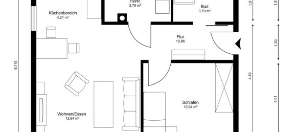 1 Schlafzimmer Wohnung in Emsland, Germany, Nr. 331658 19