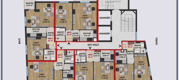 Apartment 1+1 in Antalya, Turkey No. 30645 3