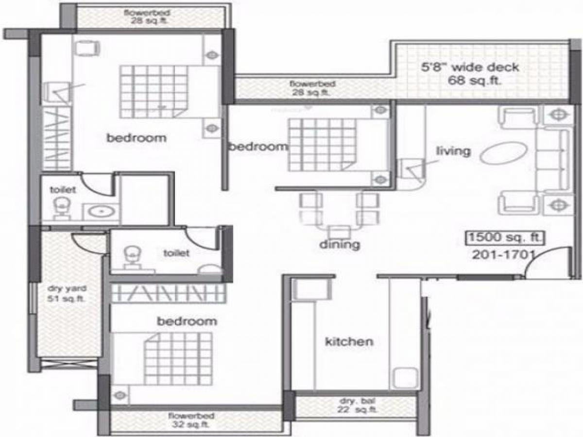 3 bedrooms House in Mumbai, India No. 62022