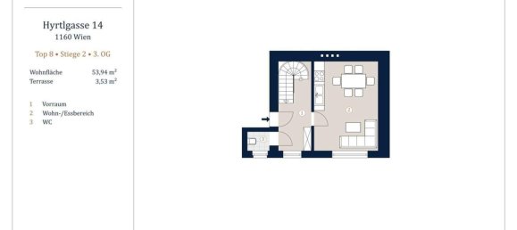 Duplex de 2 divisões em Ottakring, Austria N.º 214454 11