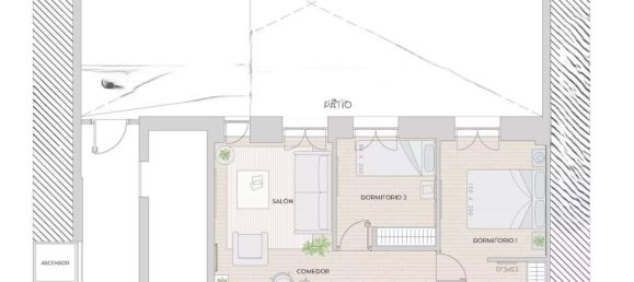 Apartamento de 2 dormitorios en Madrid, Spain No. 124380 11