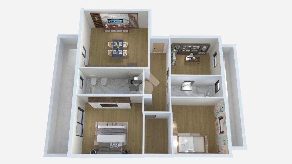 3 rooms Apartment in Reggio Calabria, Italy No. 236508