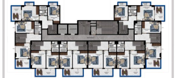 Apartamento de 2 divisões em Avsallar, Turkey N.º 29993 5