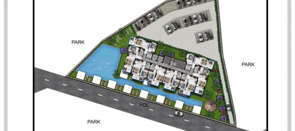 Apartamento de 2 divisões em Avsallar, Turkey N.º 29993 2