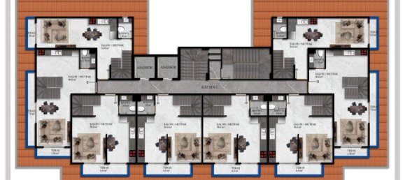 Apartamento de 2 divisões em Avsallar, Turkey N.º 29993 4