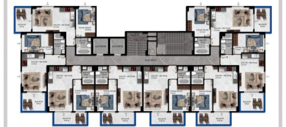 Apartamento de 2 divisões em Avsallar, Turkey N.º 29993 6