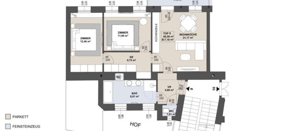 3-Zimmer Wohnung in Margareten, Austria, Nr. 132289 30