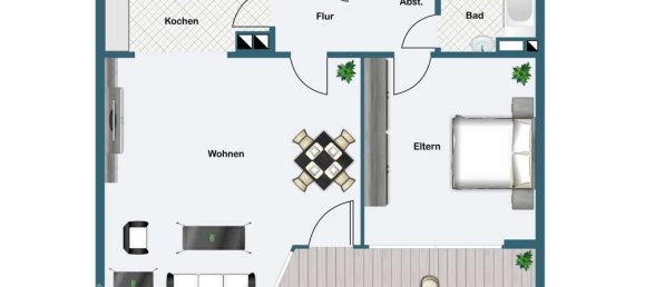 1 Schlafzimmer Wohnung in Gütersloh, Germany, Nr. 16963 9