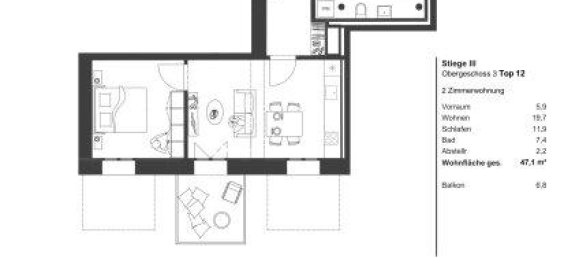 Apartamento de 2 habitaciónes en Vienna, Austria No. 141514 13