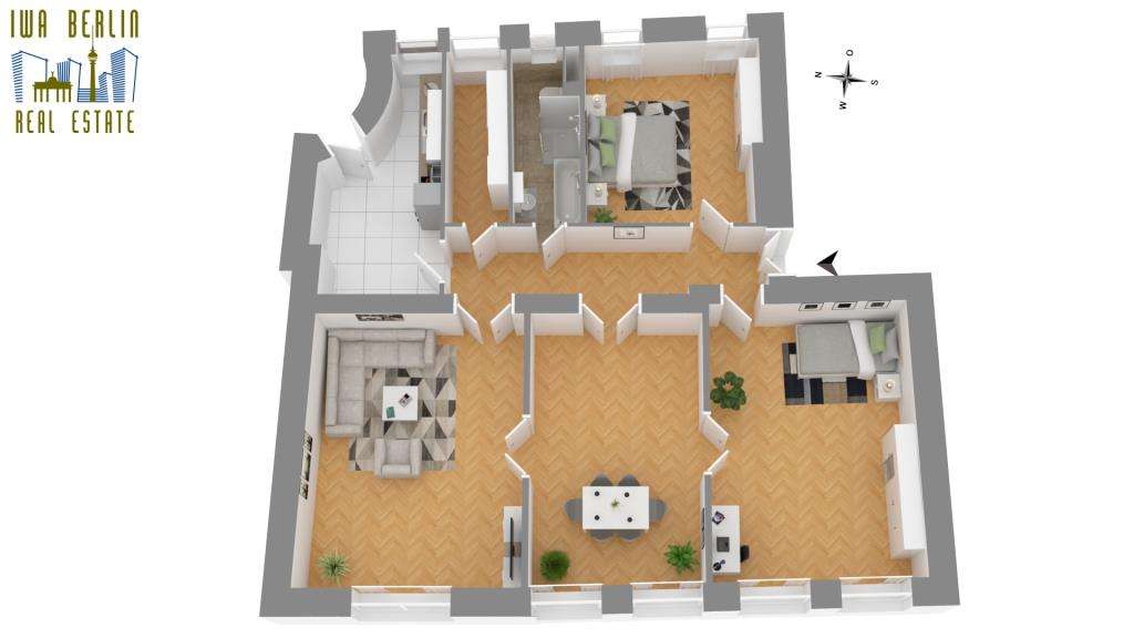 Apartamento T3 em Charlottenburg, Germany N.º 84278