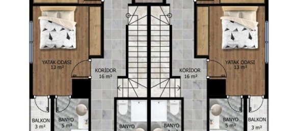 5 rooms Penthouse in Kargicak, Turkey No. 10083 4