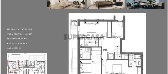 3 Schlafzimmer Wohnung in Aveiro, Portugal, Nr. 152995 2