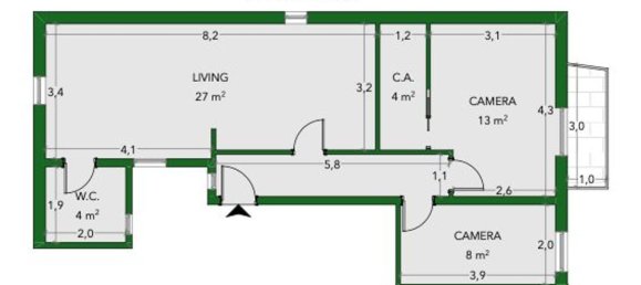 Apartamento de 3 divisões em Barletta, Italy N.º 25433 24