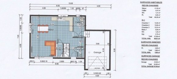 قطعة أرض في Pomeys, France 519متر مربع رقم 78078 12