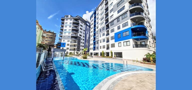 Apartment 2+1 in Cleopatra Twin Tower, Alanya, Turkey No. 53010