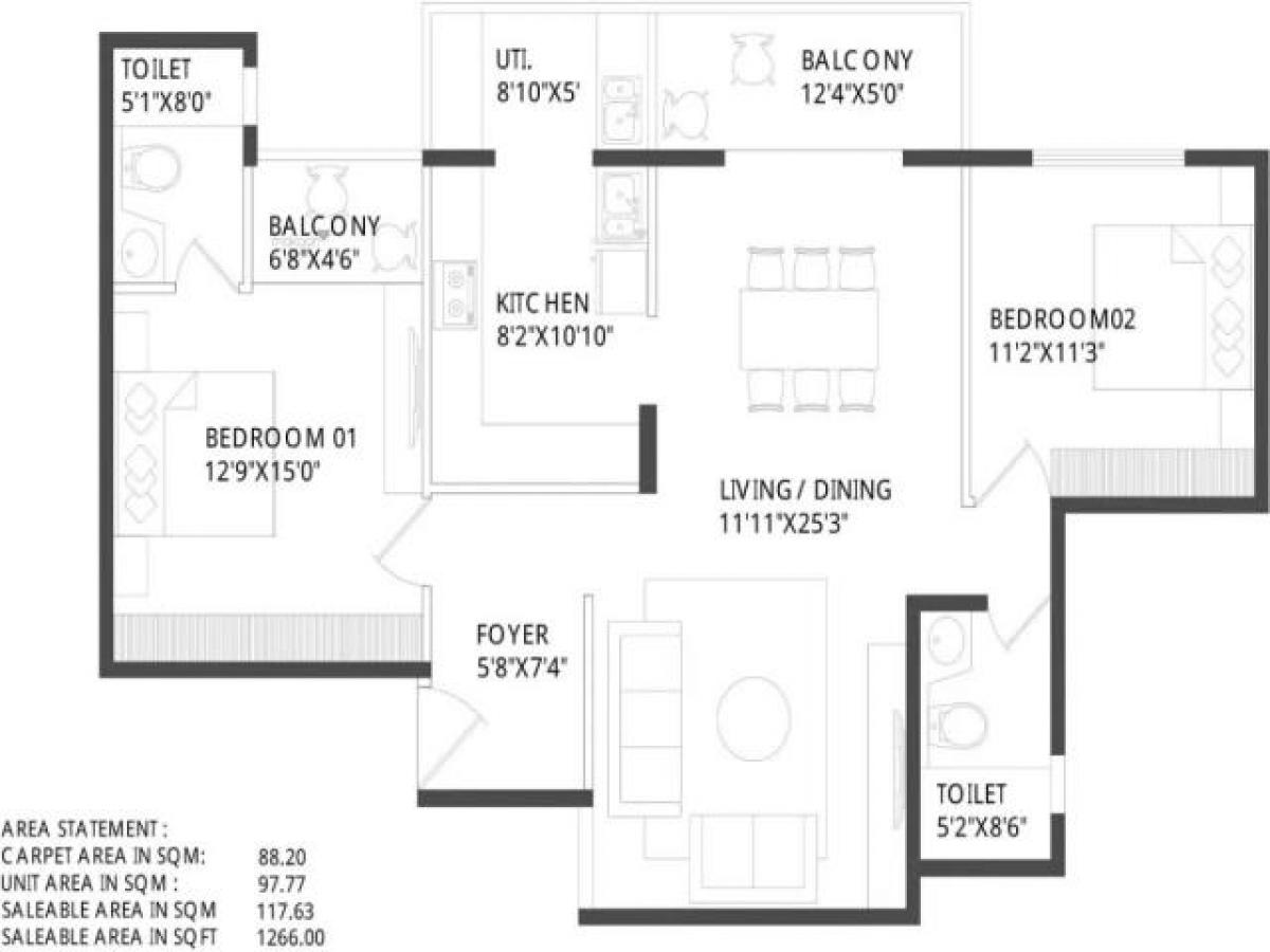 2 bedrooms House in Bangalore, India No. 43119