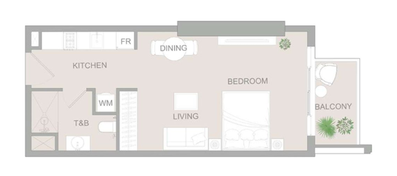 Studio à Dubai Sports City, UAE No. 121058 7