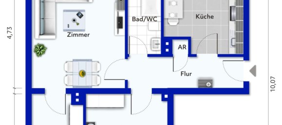 3 rooms Apartment in Erzgebirgskreis, Germany No. 272410 10