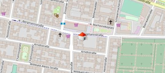 1 غرف نوم شقة في Kreuzberg, Germany رقم 38446 13