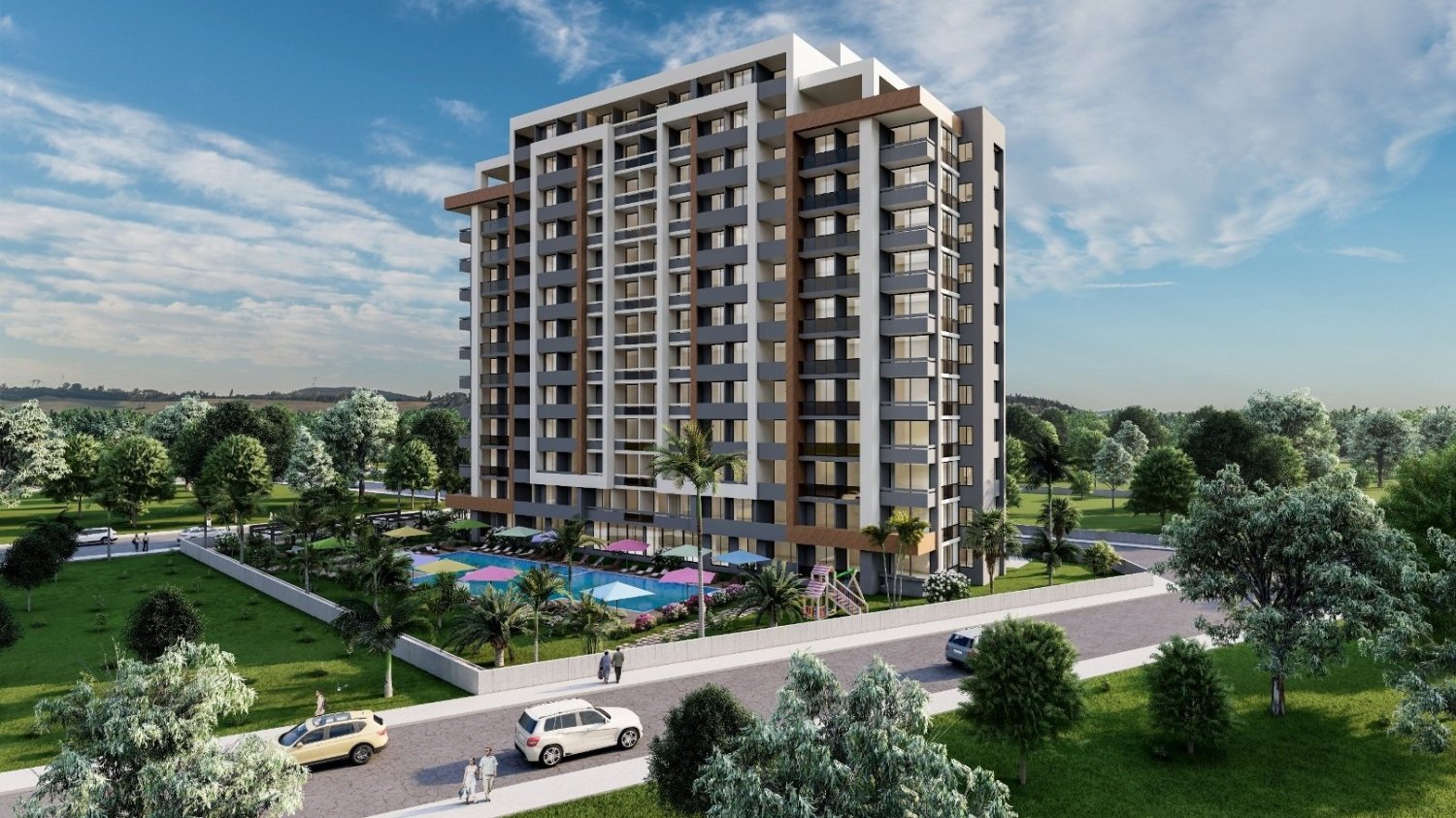 Apartamento 2+1 em Mersin, Turkey N.º 31857