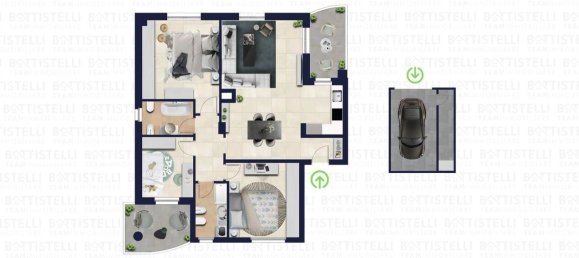 4 rooms Apartment in Bastia Umbra, Italy No. 137664 2