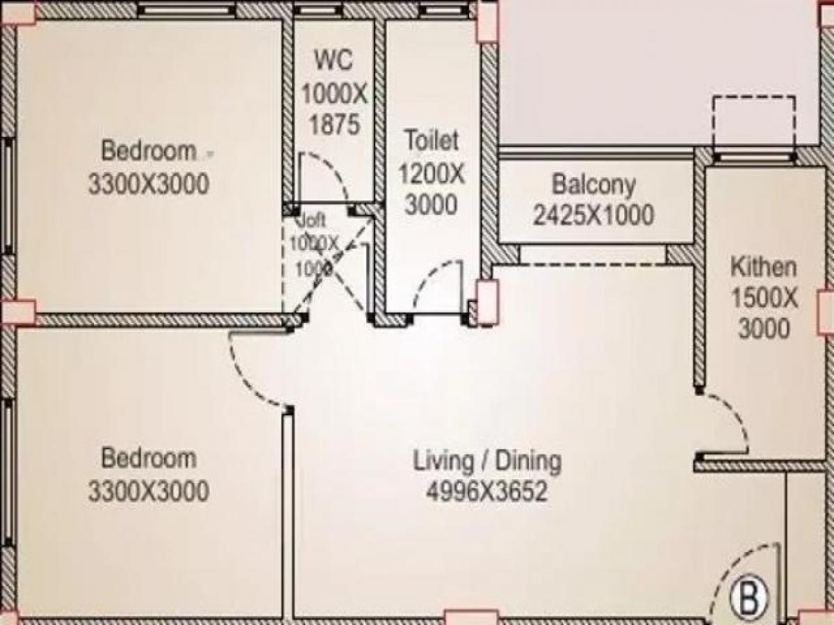 2 Schlafzimmer Haus in Kolkata, India, Nr. 43324