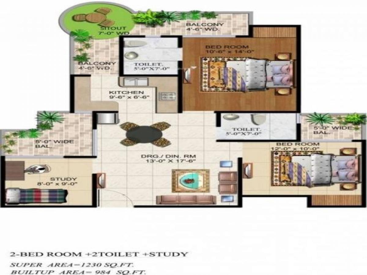 2 bedrooms House in Noida, India No. 48474