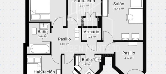Apartamento de 3 dormitorios en Salamanca, Spain No. 98246 40
