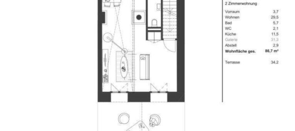 2 rooms Apartment in Vienna, Austria No. 253498 14