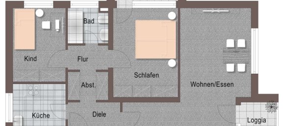 Квартира с 2 спальнями в Дюссельдорф, Германия № 296415 15