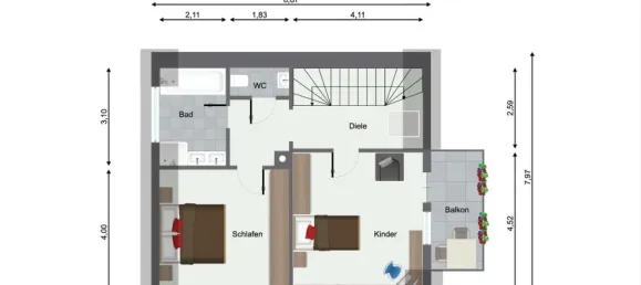 6 chambres Maison de ville à Neckar-Odenwald-Kreis, Germany No. 366252 17