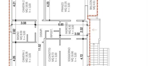 3-Zimmer Wohnung in Legnago, Italy, Nr. 192800 15