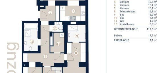 4-Zimmer Penthouse in Alsergrund, Austria, Nr. 179096 7