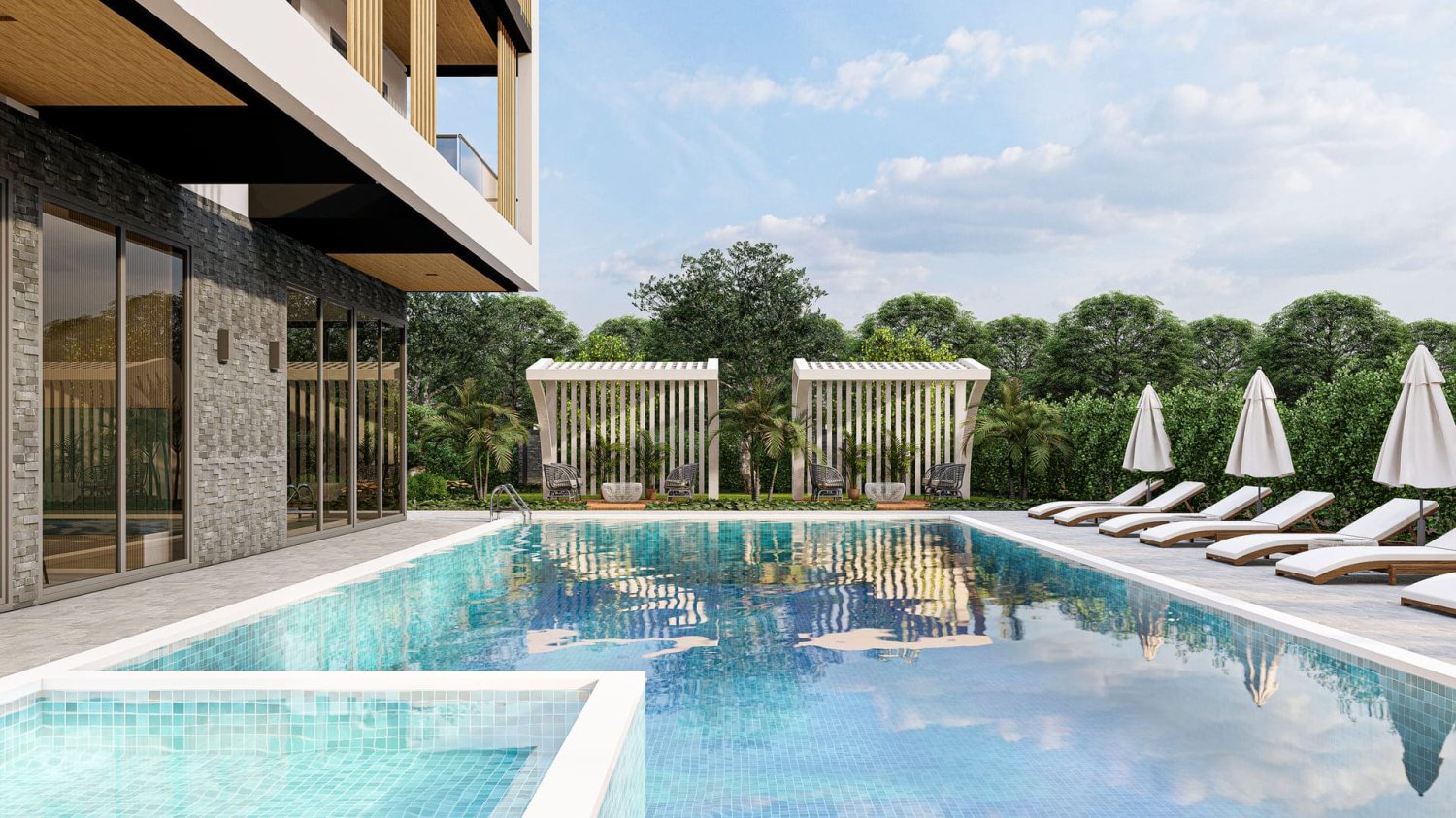 Apartment 2+1 in Sea Pearl Selenga, Alanya, Turkey No. 36329