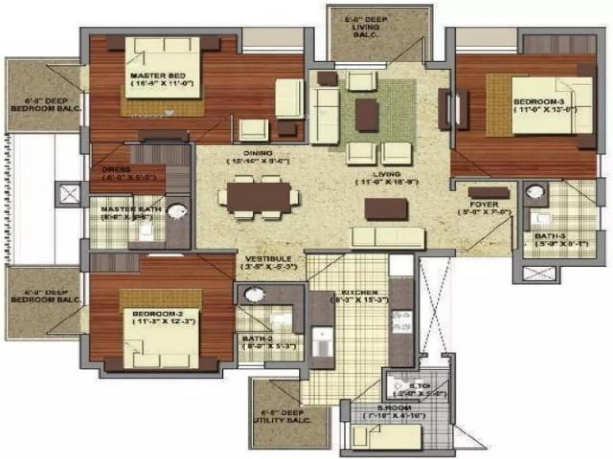 3 chambres Maison à Gurgaon, India No. 6710