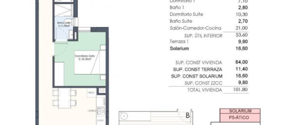 2 Schlafzimmer Penthouse in Torrevieja, Spain, Nr. 11597 22