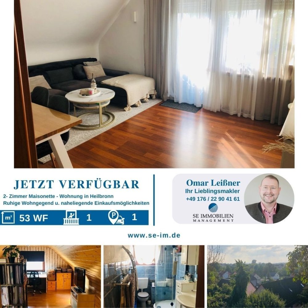 2 rooms Duplex in Heilbronn, Germany No. 112706