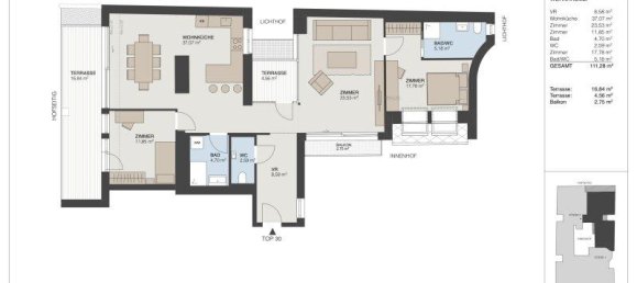 Квартира с 3 комнатами в Йозефштадт, Австрия № 205370 25