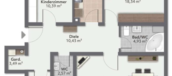 4 rooms Apartment in Furstenfeldbruck, Germany No. 304319 14