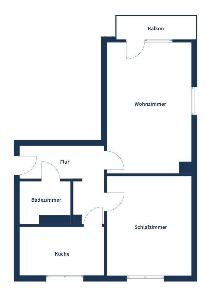 1 غرف نوم شقة في Planterwald, Germany رقم 63950